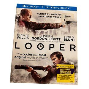 Looper 2012 Movie Blu-Ray UltraViolet Edition Bruce Willis Joseph Gordon-Levitt